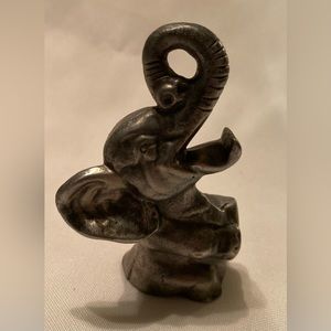 Adorable Vintage Metal Laughing Elephant Bottle Opener.